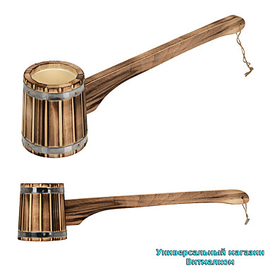 Ковш - черпак липовый для бани и сауны 